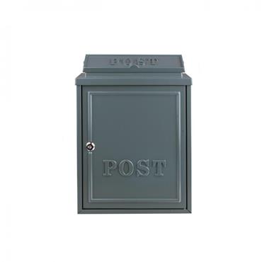 Post Zone Grey Diecast Post Box