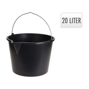 BUCKET 20LTR BLACK WITH METAL Y89200500