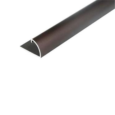 End Profile Alu Bronze Anod 24.5 X 13.5mm