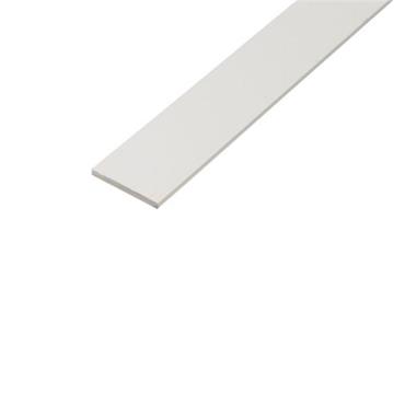 Flat Bar Pvc White 25 X 2mm