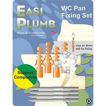 Easi Plumb Stainless Steel Wc Pan Fixing Set
