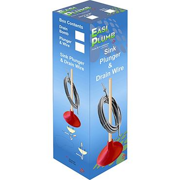 Easi Plumb Sink Plunger & Drain Wire