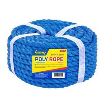 Safeline Coil Blue Nylon Rope 6mm 30m