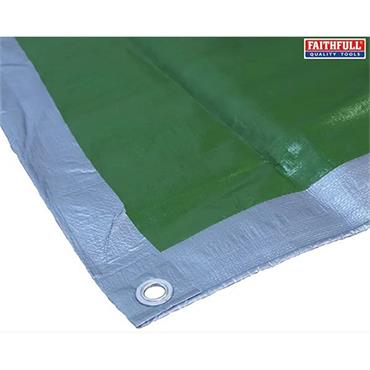 Faithfull Tarpaulin Green 18ft X 12ft
