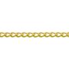 3411131 WELDED CHAIN TWISTED BRASS 2MM METRE