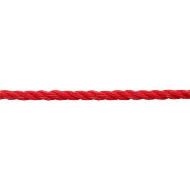 3421101 PP ROPE TWISTED RED 8MM PER METRE