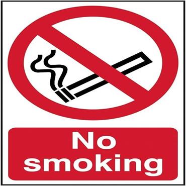 Scan No Smoking Pvc Sign 200 X 300mm