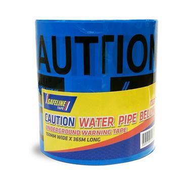 Safeline Tape Caution Water Pipe 150mm x365m