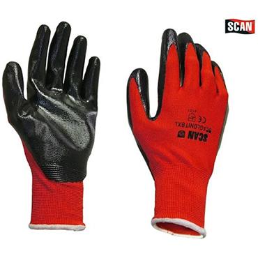 Scan Palm Dipped Nitrile Glove Size 9
