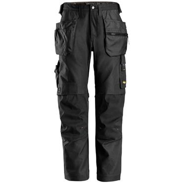 Snickers Canva Stretch Black Pants 6624 S156