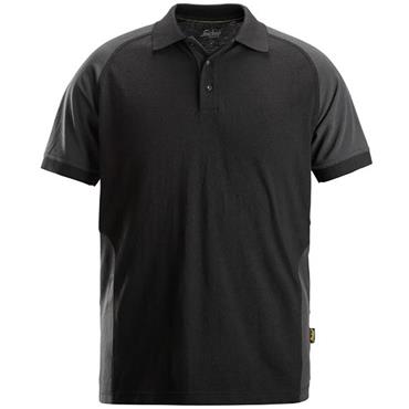 Snickers Polo Black/Grey XXL