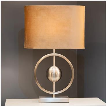 Tara Aurora Table Lamp Satin Silver 58cm