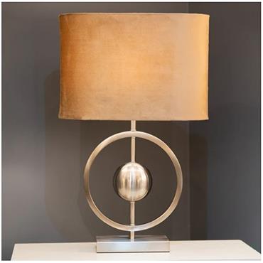 Tara Aurora Table Lamp Satin Silver 58cm