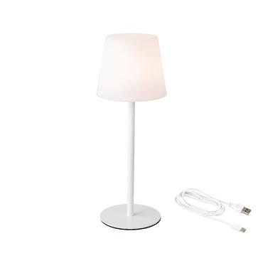 Rechargeable Table Lamp White 40cm