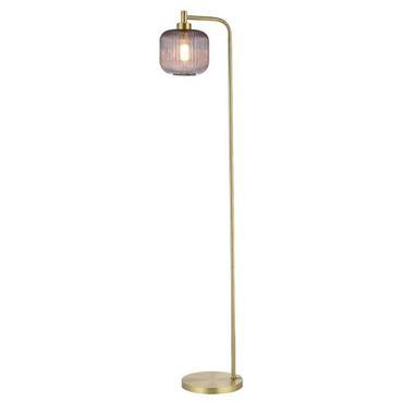 Tara Smoked Glass Floor Lamp 158cm