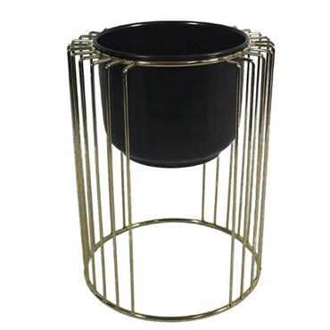Tara Planter Gold/Black Small
