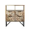 Tara 4 Drawer 2 Shelf Cabinet Teak