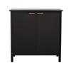 Tara 2 Door Black Cabinet