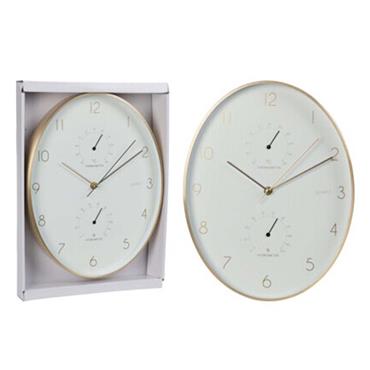 WALL CLOCK ALUMINIUM 345 X 271 X 42MM