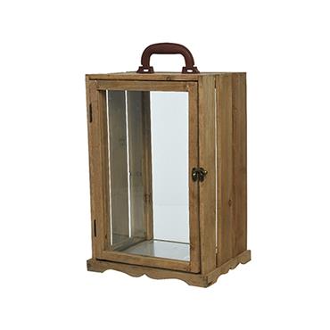 Lantern With Glass Door 42cm