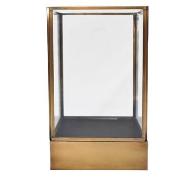 Tara Lantern Slim Antique Brass 40cm