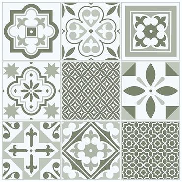 Dc Fix Self Adhesive Vinyl Tiles Orient Green