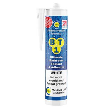 BT1 White Bathroom & Kitchen Sealant 290ml