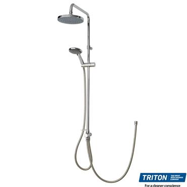 Triton Duelec Chrome Rain Head Kit