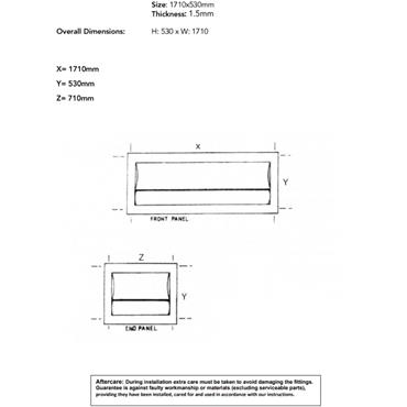 Rt Large Bath Front Panel 1700Mm Economy