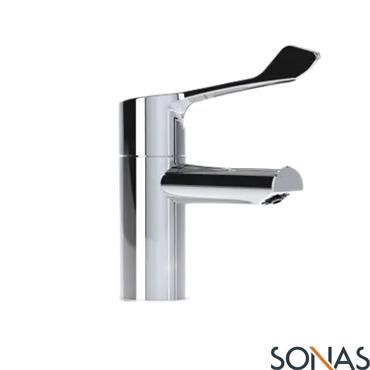 Sonas Safe Touch Basin Mixer Paddle Lever