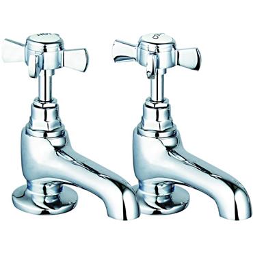 Straffan Basin Taps Pair Chrome