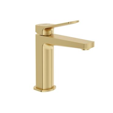Luta Basin Mixer & Waste Brushed Gold