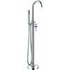 Harlech Floor Mounted Bath Shower Mixer Chrom