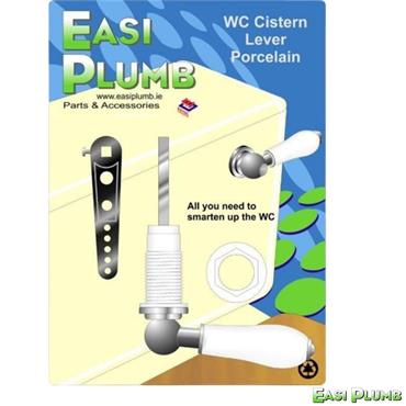 White Ceramic Repro. CP Cistern Lever