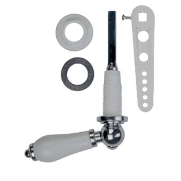 White Ceramic Repro. CP Cistern Lever