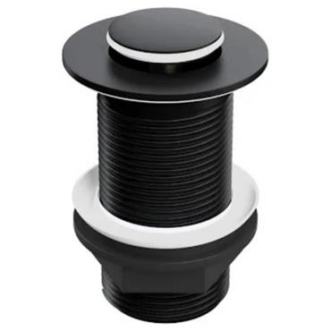 Basin Waste Click Clack Unslotted Black