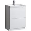 Naples F/S 2 Drawer Vanity Unit 60Cm White