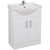 White Floor Mounted Vainity Unit & Basin 65cm