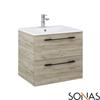 Otto Plus 60cm Wall Hung Vanity Unit - Craft Oak