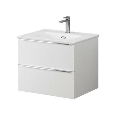 Kara 60Cm Wall Hung 2 Drawer Unit White