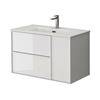 Serena 80Cm  Wall Hung Unit White (Exc Basin)