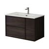 Serena 80Cm 2 Drw/1 Door Wall Hung Unit Wenge
