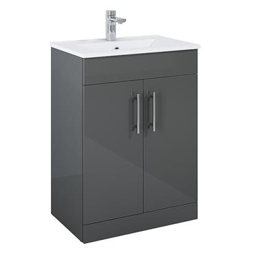 Belmont Sq Dark Grey Unit & Basin 60cm