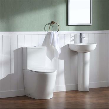 Manhattan Rimless Flush Pan & Seat