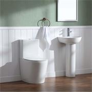 Manhattan Rimless Flush Pan & Seat