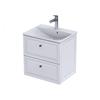 Chatsworth 2 Drawer Unit Matt White 60Cm