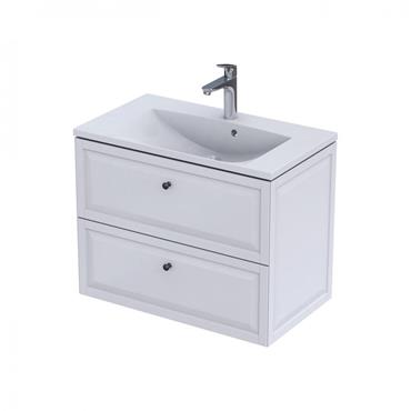 Chatsworth 2 Drawer Unit Matt White 80Cm