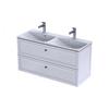 Chatsworth 2 Drawer Unit Matt White 120Cm