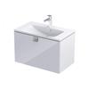 Bora 80Cm 1D Vanity Unit Gloss White