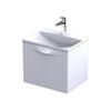Kos 1 Drawer Wall Mounted Unit Matt Whit 60Cm